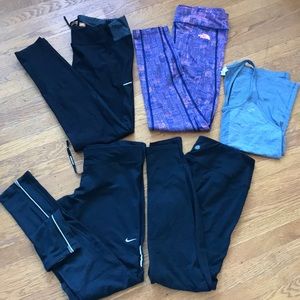 Lot 4 pairs M leggings yoga tights
